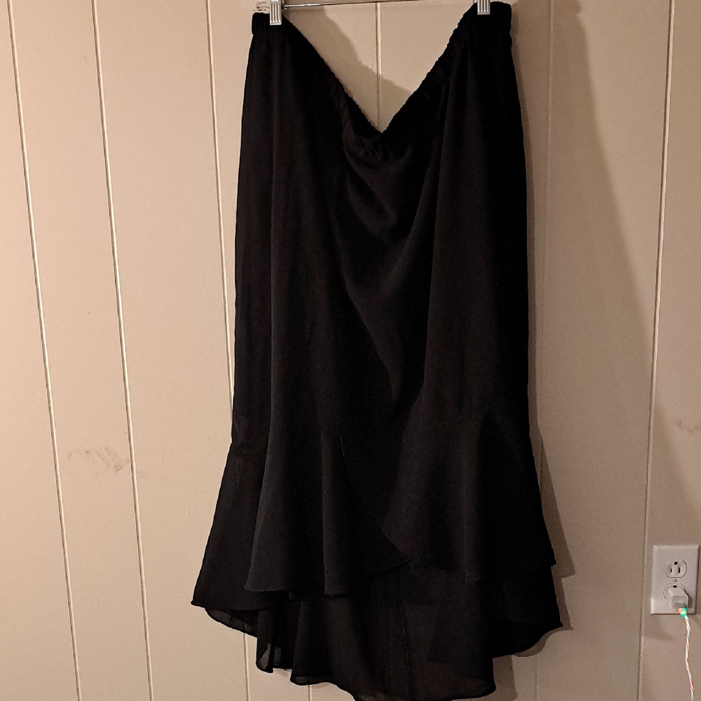 Chic Black High-Low Women's Skirt